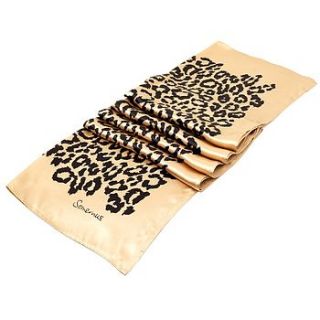 large silk leopard scarf by somerville scarves