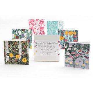 set of twelve floral greeting cards by emma hardicker