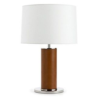 "Round Leather Wrapped" Table Lamp by Ralph Lauren Home's