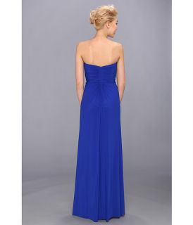 Faviana Strapless Ruched Mesh Gown 7316
