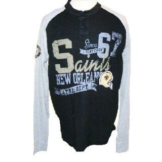 New Orleans Saints NFL Shotgun Henley Shirt (2XL) Clothing