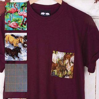 burgundy pick a pocket t shirt by don't feed the bears