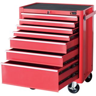 Excel Roller Cabinet — 27in., 7 Drawers, Model# TB2050BBSB  Tool Chests