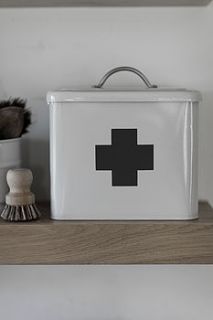 vintage style first aid box by garden trading