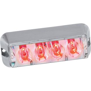Custer Products 4-LED Strobe Light — Red, Model# STRL4R  Warning Lights