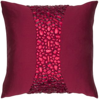 Indias Heritage Crystal Square Silk Pillow