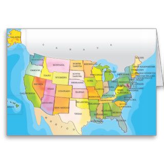 United States Of America Greeting Card