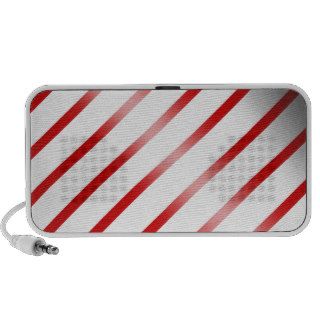 Clean Candy Cane Laptop Speaker