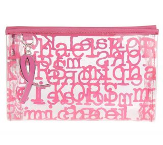 MICHAEL Michael Kors Signature Print Pink Cosmetic Case —