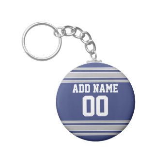 Team Jersey with Custom Name and Number Key Chains