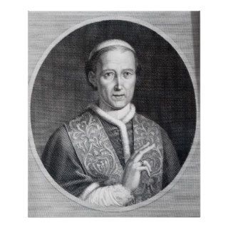 Pope Leo XII, engraved by Raffaele Persichini Print