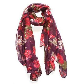 soft touch flower scarf by molly & pearl