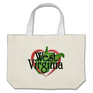 West Virginia Love Hug Tote Bags