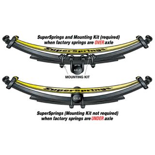 SuperSprings Self-Adjusting Suspension Stabilizers — Fits Dodge 1970–2002 B200/250 van, 2003–'07 Sprinter 3500; Toyota 2007–'08 Tundra, Model# SSA11