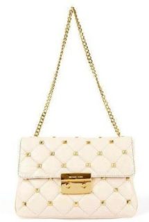 Michael Kors Handbag Sloan Quilt Stud Clutch Vanilla Clothing
