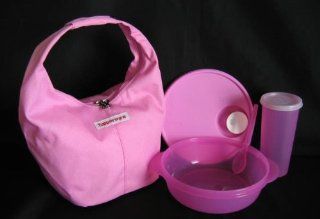 Tupperware Fashion Lunch Set with Tumbler and Bowl in Purple/Pink   Kitchen Storage And Organization Products