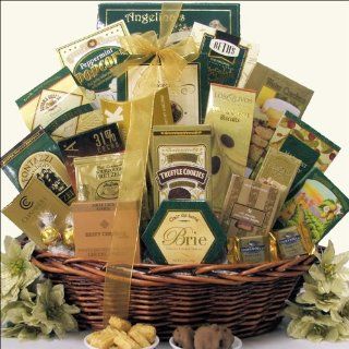 Best Wishes for the New Year Gourmet New Year's Gift Basket to Celebrate 2010  Gourmet Chocolate Gifts  Grocery & Gourmet Food