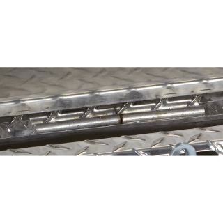 Aluminum Rail Top Truck Box — Diamond Plate, 90in.L x 12in.W x 22 1/2in.H  Rail Top Boxes