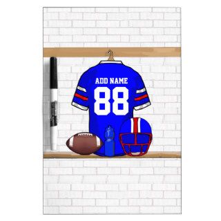 Personalized American Football Grid Iron jersey Dry Erase Board