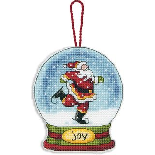Joy Snowglobe Counted Cross Stitch Kit Dimensions Cross Stitch Kits