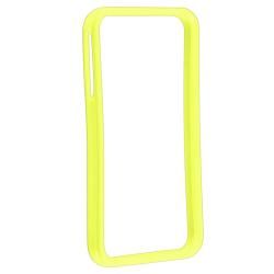 Yellow Shiny Bumper TPU Rubber Skin Case for Apple iPhone 4/ 4S Eforcity Cases & Holders
