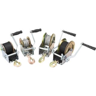 Ultra-Tow Trailer Winch — 600-Lb. Capacity, Model# 400063with Strap  Hand Winches