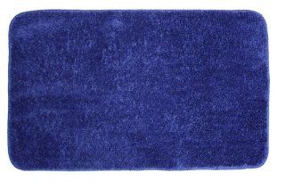 J & M Home Fashions Microfiber Bath Rug, 24 Inch by 40 Inch, Royal Blue  
