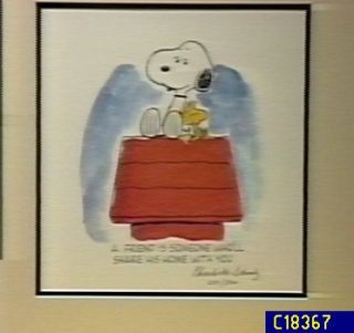 Sharing Lithograph Signed by Charles Schulz —