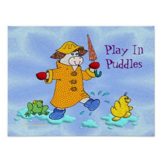 Holly Cow "Play In Puddles" Posters