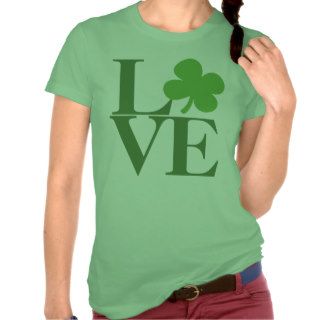 Green Shamrock Love Shirt