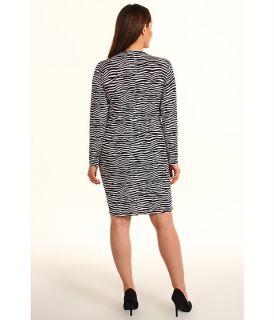 Michael Michael Kors Plus Plus Size Mini Roxy L S Wrap Dress