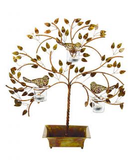 woodland birds tealight holder by created gifts