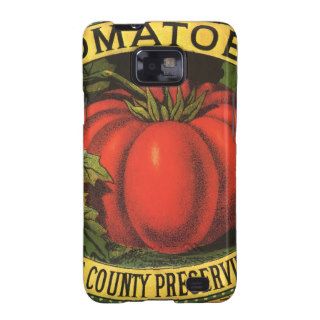 Wayne Co Tomatoes Vintage Fruit Crate Label Art Samsung Galaxy SII Covers