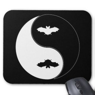 Yin Yang Bat Mousepad