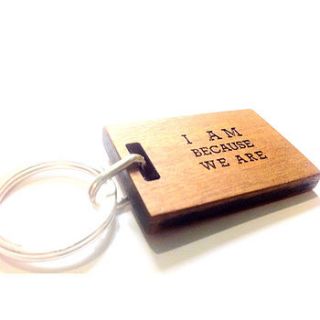 quote me wood keyring by made lovingly made