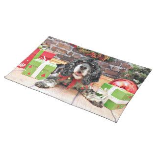 Christmas   Cocker Spaniel   Harley Placemat