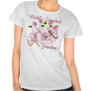 World's Sweetest Grandma Dragonfly T Shirt