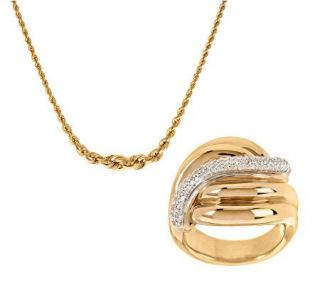 18 Graduated Rope Necklace 14K Gold 2.6 grams —