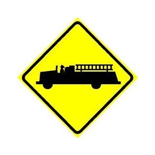 FIRE TRUCK CROSSING ZONE new street sign   Decorative Signs