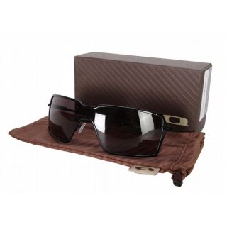 Oakley Probation Sunglasses Polished Black/Warm Grey Lens