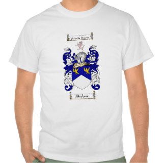 Stephens Family Crest   Stephens Coat of Arms T shirt