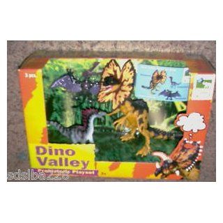 Animal Planet Dino Valley 3 Dinosaur Playset Dilophosorus Pterodactylus Amargasasaurus Toys & Games