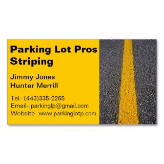 Parking Lot Striping Business Card