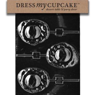 Dress My Cupcake DMCK021SET Chocolate Candy Mold, Fried Egg Lollipop, Set of 6 Candy Making Molds Kitchen & Dining