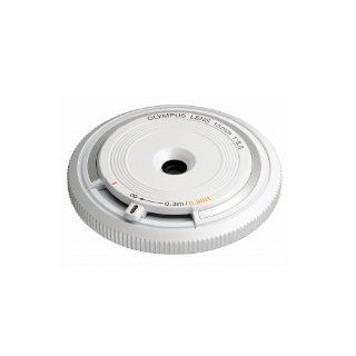 Olympus BCL 1580 15mm F8.0 Body Cap Lens   White  Camera Lens Adapters  Camera & Photo