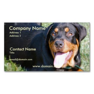 Friendly Rottweiler Dog Business Card