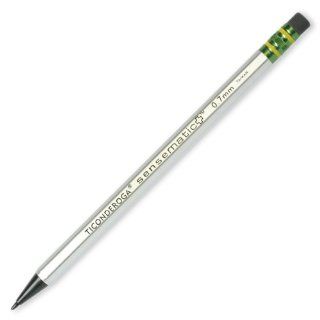 Ticonderoga SenseMatic Plus Refillable Self Feeding Automatic Pencil, 0.7 Millimeter, Number 2 Lead, Includes Refill Eraser and Leads, Silver Barrel (99991)  Mechanical Pencils 
