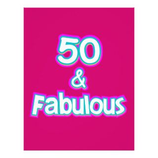 50 & Fabulous Birthday Gifts Custom Flyer