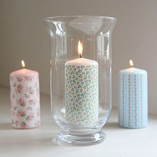 pretty floral scented candle by flowerbug designs