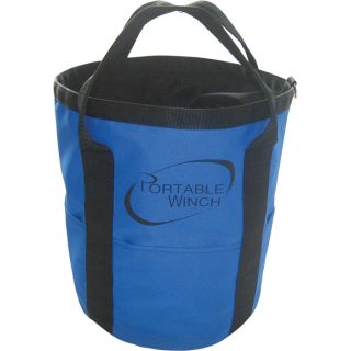 Portable Winch Rope Bag — Handles, 164ft. x 1/2in. Rope Capacity, Model# PCA-1255  Winch Kits, Straps   Hooks